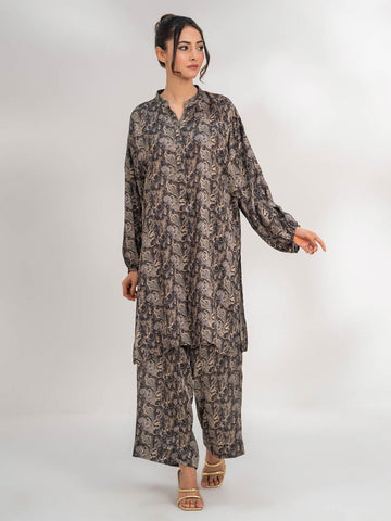 Unsa – Eastern 2-Piece Shamoz Silk Set For Women